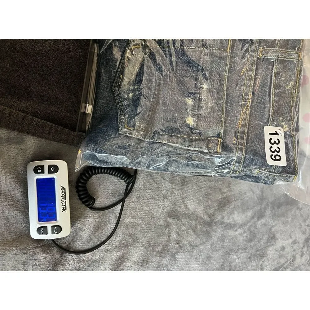 Joe's Jeans Womens Size 26 Blue Eno Flared Low Rise Distressed Whisker Cotton